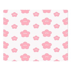 Star Pink Flower Polka Dots Double Sided Flano Blanket (large) 