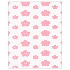 Star Pink Flower Polka Dots Drawstring Bag (small)