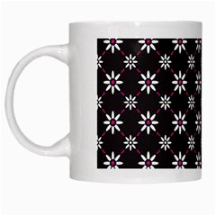 Sunflower Star Floral Purple Pink White Mugs by Mariart