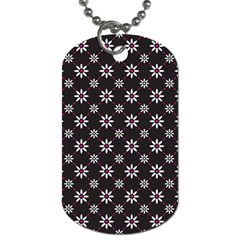 Sunflower Star Floral Purple Pink Dog Tag (two Sides)