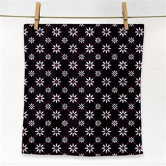 Sunflower Star Floral Purple Pink Face Towel