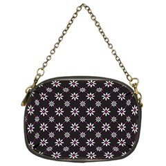 Sunflower Star Floral Purple Pink Chain Purses (two Sides)  by Mariart