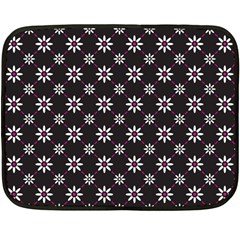 Sunflower Star Floral Purple Pink Fleece Blanket (Mini)