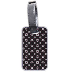 Sunflower Star Floral Purple Pink Luggage Tags (two Sides)