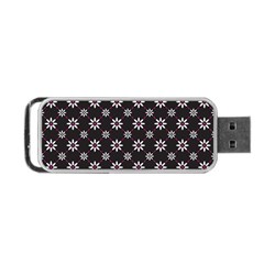 Sunflower Star Floral Purple Pink Portable USB Flash (One Side)