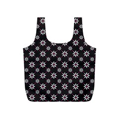 Sunflower Star Floral Purple Pink Full Print Recycle Bags (S) 