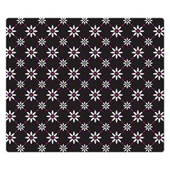 Sunflower Star Floral Purple Pink Double Sided Flano Blanket (small)  by Mariart