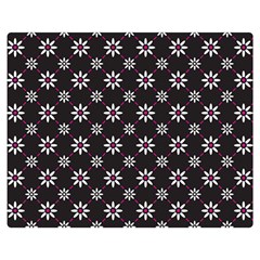 Sunflower Star Floral Purple Pink Double Sided Flano Blanket (medium) 