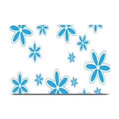 Star Flower Blue Plate Mats