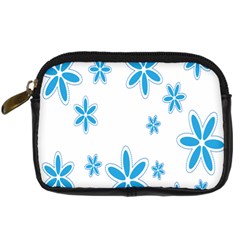 Star Flower Blue Digital Camera Cases by Mariart