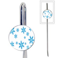 Star Flower Blue Book Mark