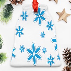 Star Flower Blue Bell Ornament (two Sides)