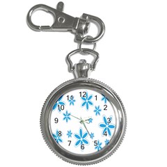 Star Flower Blue Key Chain Watches