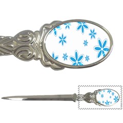 Star Flower Blue Letter Openers