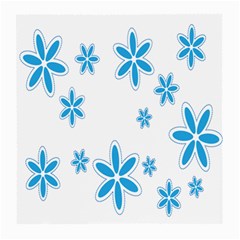 Star Flower Blue Medium Glasses Cloth