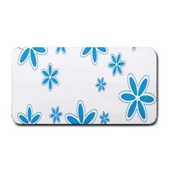 Star Flower Blue Medium Bar Mats by Mariart