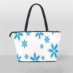 Star Flower Blue Shoulder Handbags Back