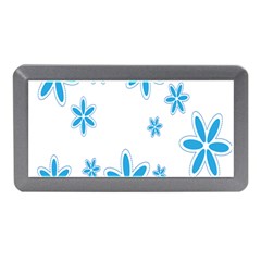 Star Flower Blue Memory Card Reader (mini) by Mariart