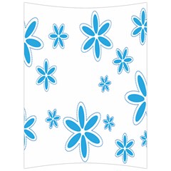 Star Flower Blue Back Support Cushion