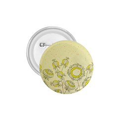 Sunflower Fly Flower Floral 1 75  Buttons