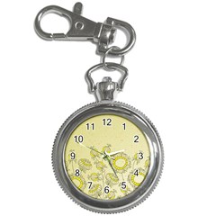 Sunflower Fly Flower Floral Key Chain Watches by Mariart