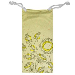 Sunflower Fly Flower Floral Jewelry Bag