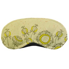 Sunflower Fly Flower Floral Sleeping Masks