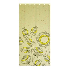 Sunflower Fly Flower Floral Shower Curtain 36  X 72  (stall)  by Mariart