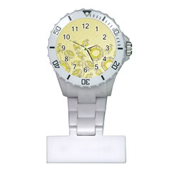 Sunflower Fly Flower Floral Plastic Nurses Watch