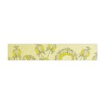 Sunflower Fly Flower Floral Flano Scarf (Mini) Front