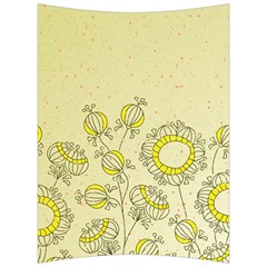 Sunflower Fly Flower Floral Back Support Cushion by Mariart