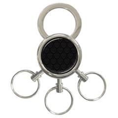 Skin Abstract Wallpaper Dump Black Flower  Wave Chevron 3-Ring Key Chains