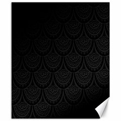 Skin Abstract Wallpaper Dump Black Flower  Wave Chevron Canvas 8  x 10 