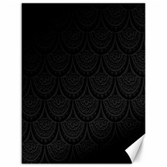 Skin Abstract Wallpaper Dump Black Flower  Wave Chevron Canvas 12  x 16  