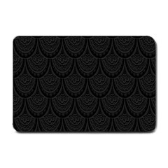 Skin Abstract Wallpaper Dump Black Flower  Wave Chevron Small Doormat 