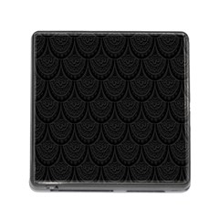 Skin Abstract Wallpaper Dump Black Flower  Wave Chevron Memory Card Reader (Square)