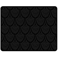 Skin Abstract Wallpaper Dump Black Flower  Wave Chevron Fleece Blanket (Medium) 