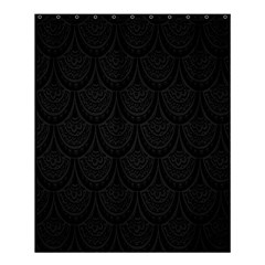 Skin Abstract Wallpaper Dump Black Flower  Wave Chevron Shower Curtain 60  x 72  (Medium) 