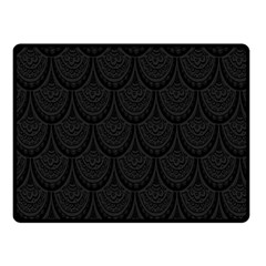 Skin Abstract Wallpaper Dump Black Flower  Wave Chevron Double Sided Fleece Blanket (Small) 