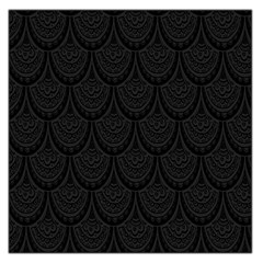 Skin Abstract Wallpaper Dump Black Flower  Wave Chevron Large Satin Scarf (Square)