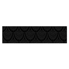 Skin Abstract Wallpaper Dump Black Flower  Wave Chevron Satin Scarf (Oblong)