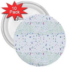 Spot Polka Dots Blue Pink Sexy 3  Buttons (10 Pack) 