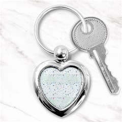 Spot Polka Dots Blue Pink Sexy Key Chains (heart)  by Mariart