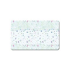 Spot Polka Dots Blue Pink Sexy Magnet (name Card)