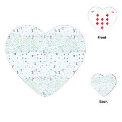 Spot Polka Dots Blue Pink Sexy Playing Cards (heart) 