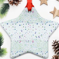 Spot Polka Dots Blue Pink Sexy Star Ornament (two Sides)