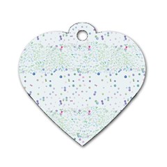 Spot Polka Dots Blue Pink Sexy Dog Tag Heart (one Side) by Mariart