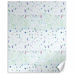 Spot Polka Dots Blue Pink Sexy Canvas 11  X 14  