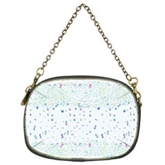 Spot Polka Dots Blue Pink Sexy Chain Purses (two Sides) 