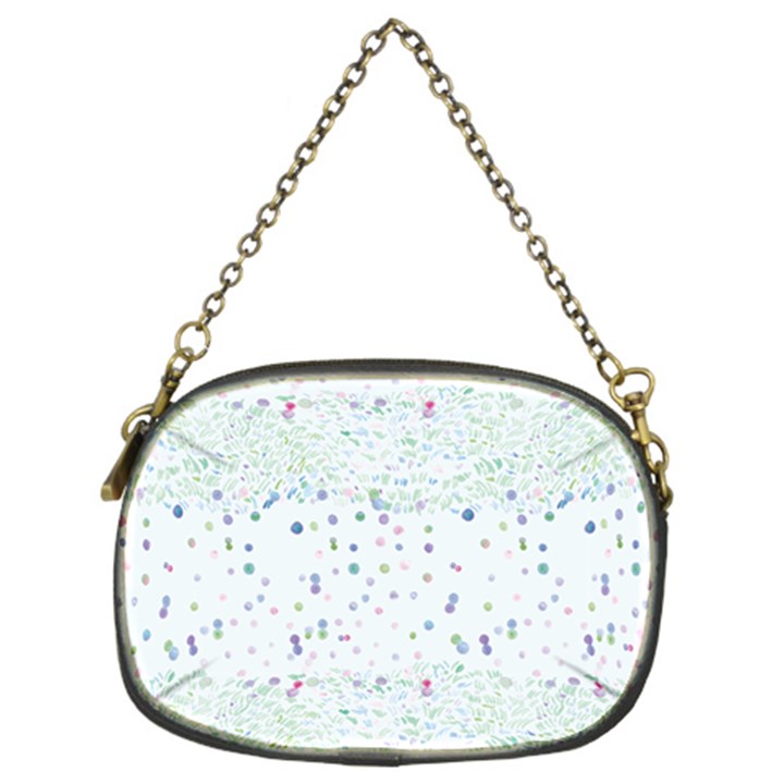 Spot Polka Dots Blue Pink Sexy Chain Purses (Two Sides) 